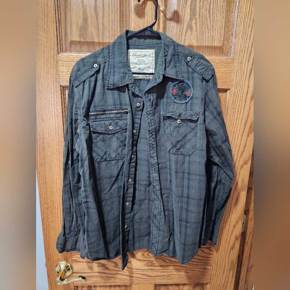 Point Zero checked shirt with zippered pocket